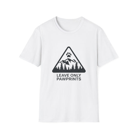 Leave Only Pawprints badge T-Shirt
