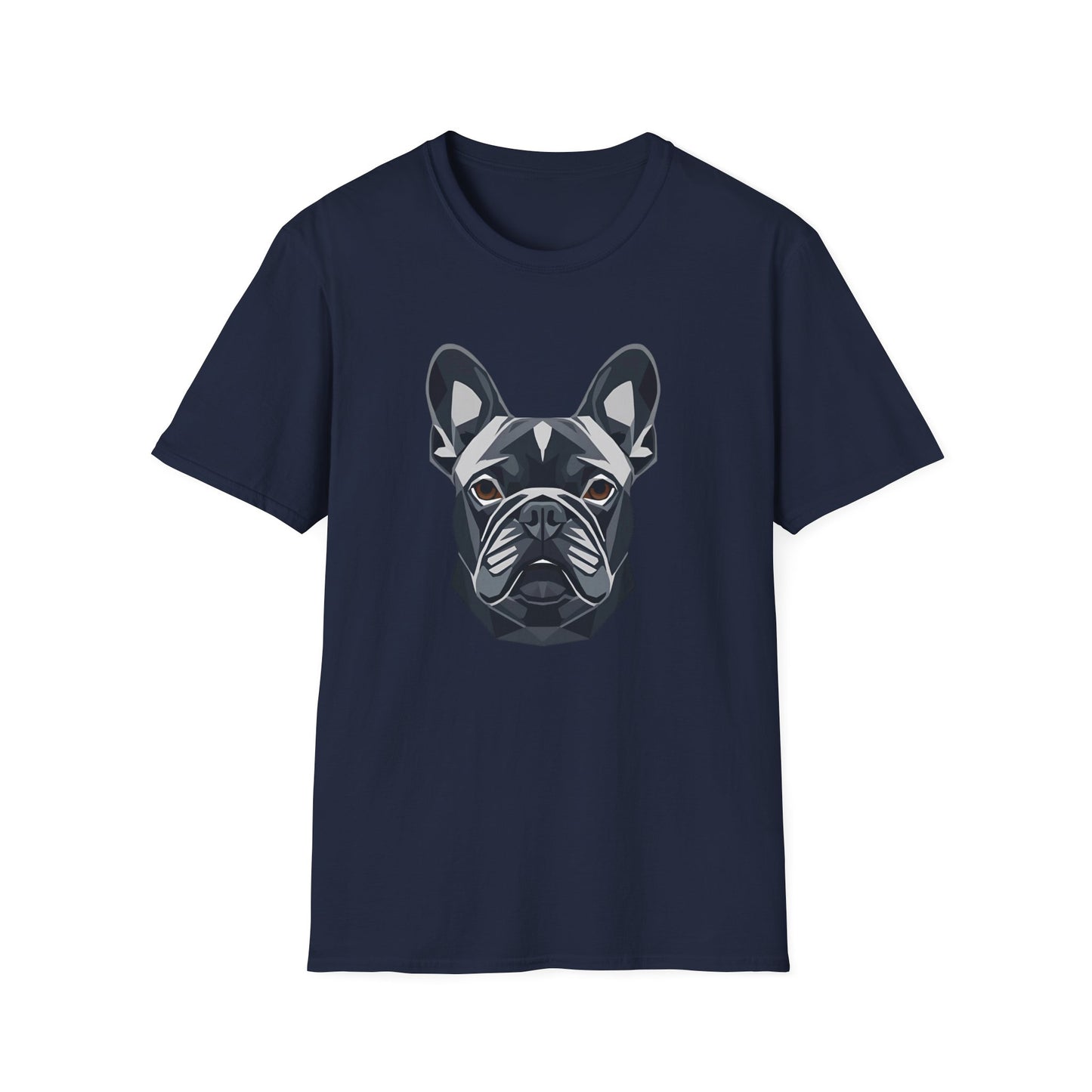 Geometric Frenchie Head
