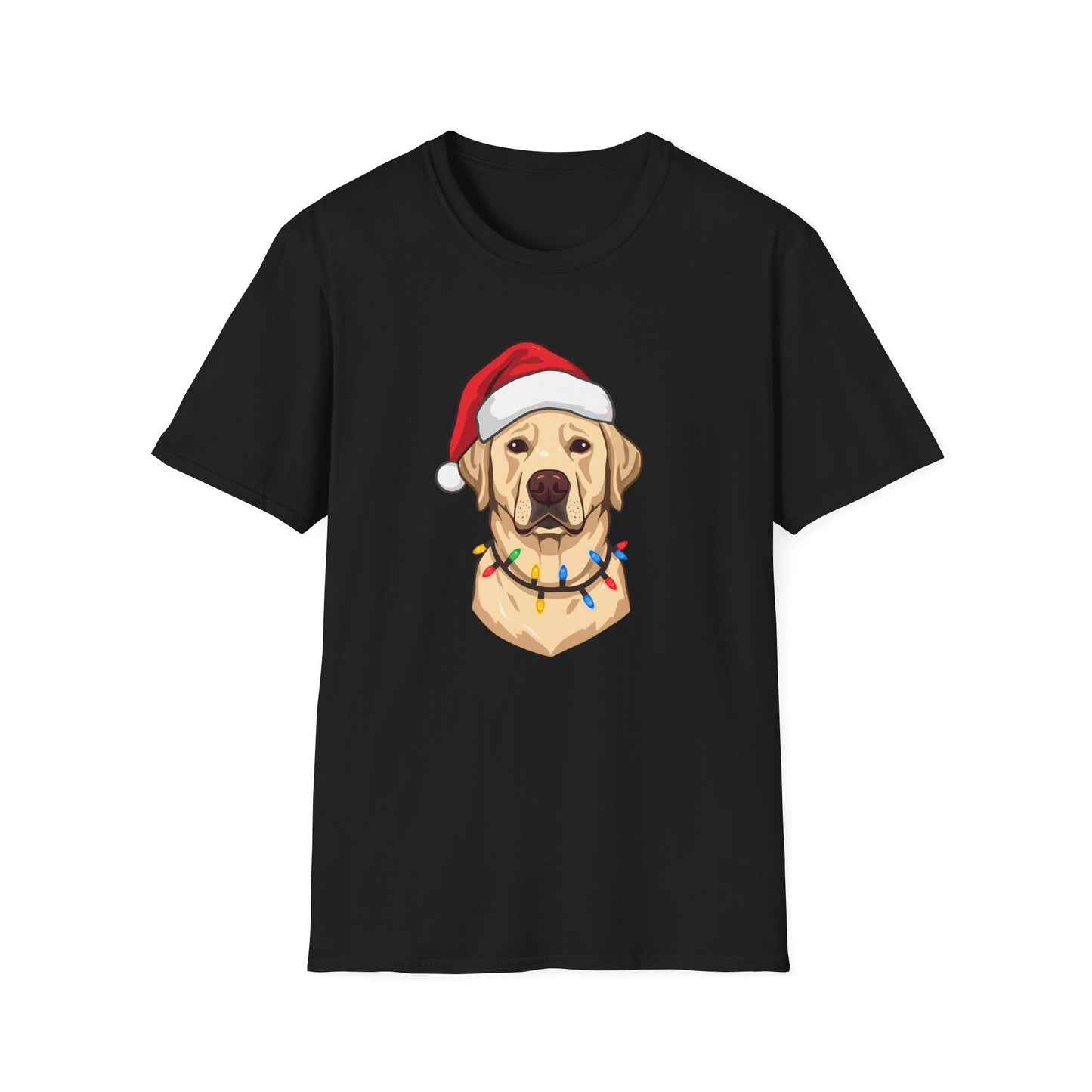 Labrador Retriever – Santa Led - Portrait T-shirt