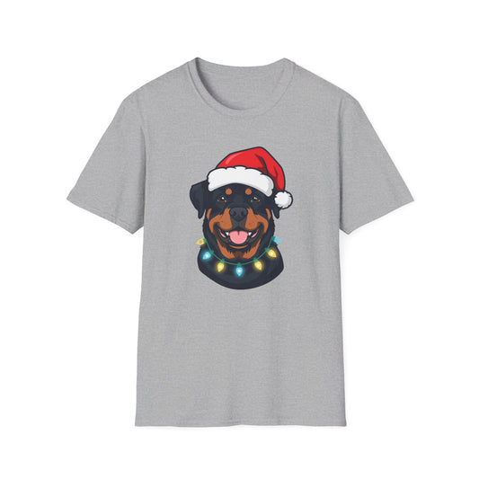 Rottweiler – Santa Led - Portrait T-shirt