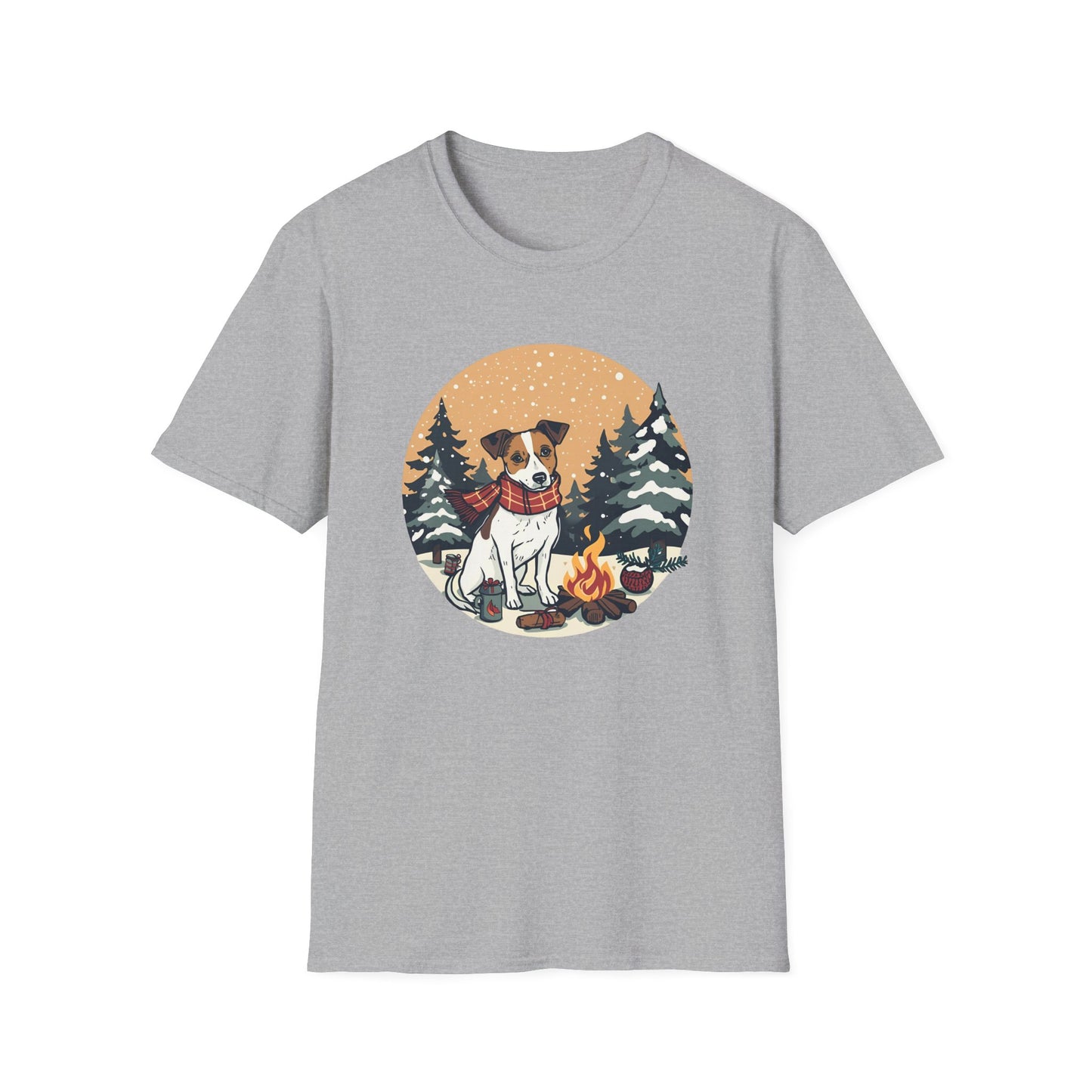 Jack Russell – Christmas Campfire T-Shirt