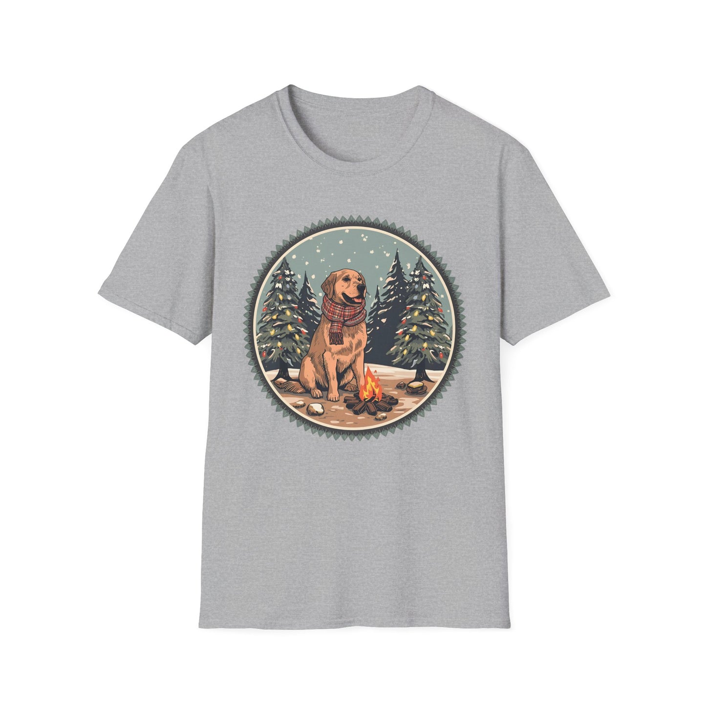 Golden Retriever – Campfire Christmas T-shirt