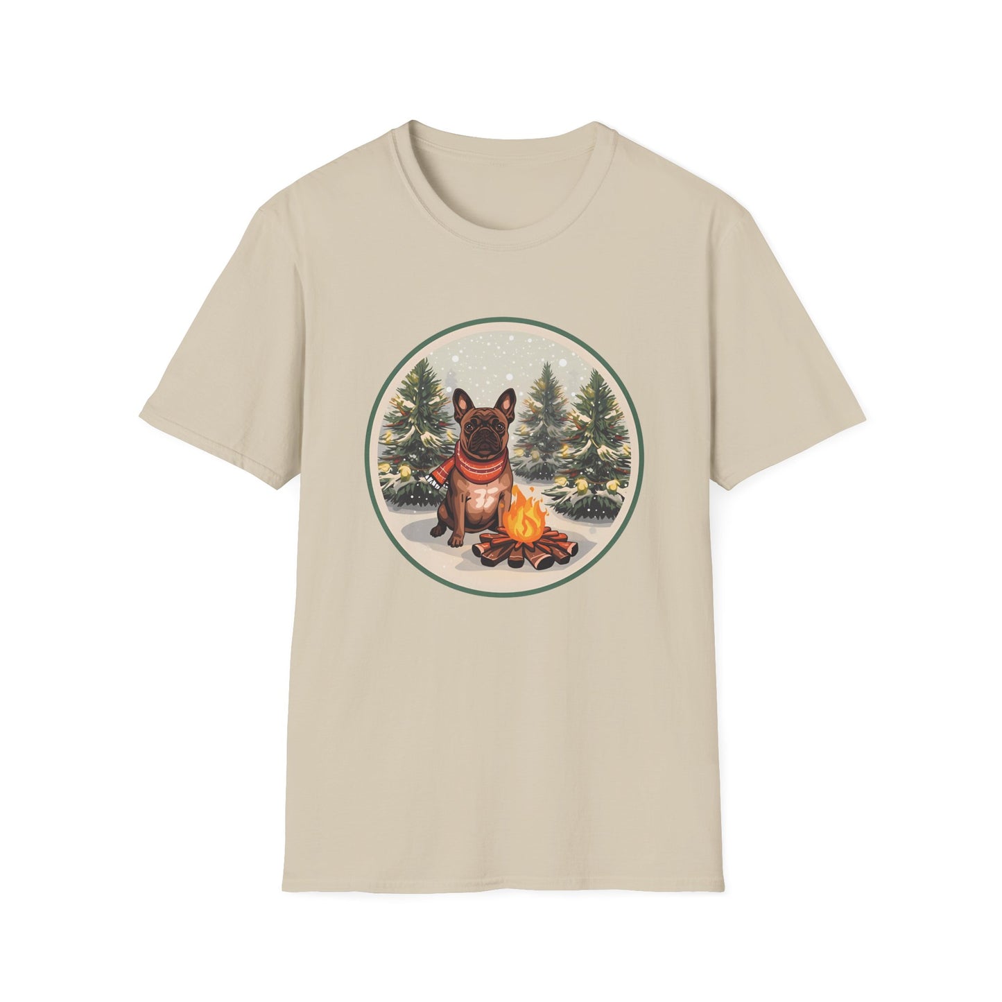 French Bulldog – Campfire Christmas T-shirt
