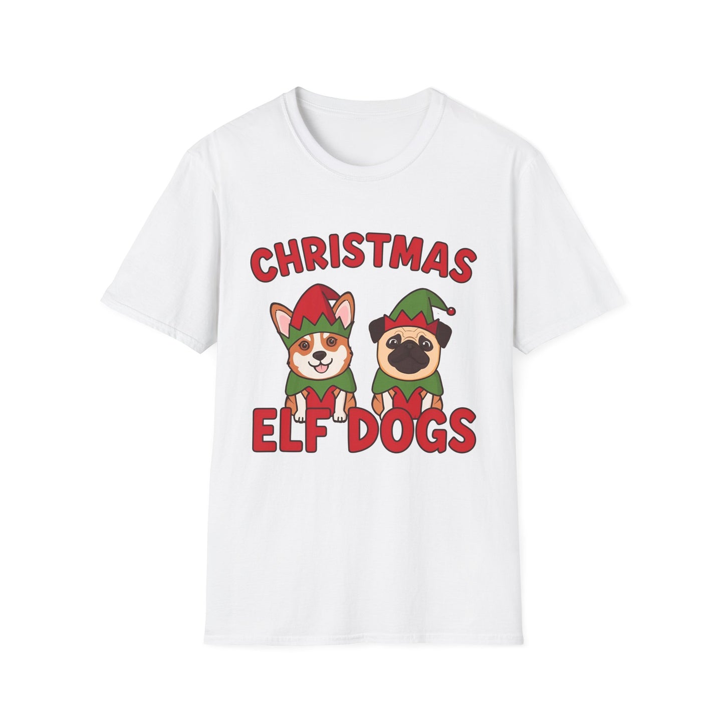 Christmas Elf Dogs T-shirt