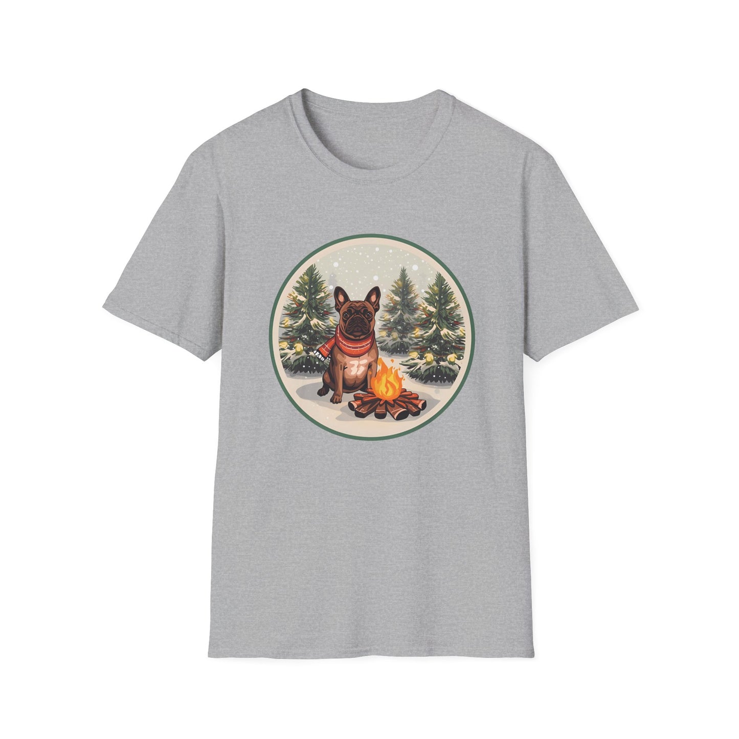 French Bulldog – Campfire Christmas T-shirt