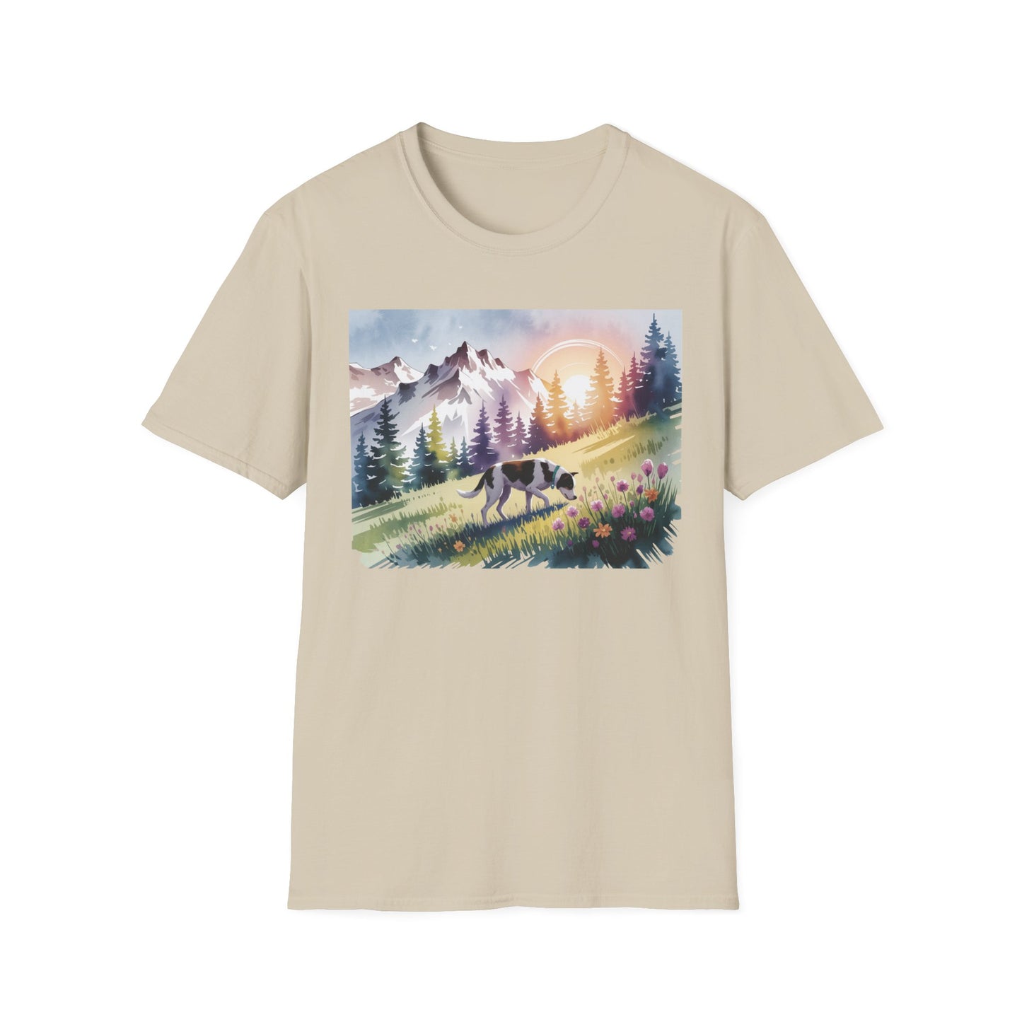 Dog View Watercolor T-Shirt