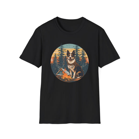 Aussie Cattle Dog – Christmas Campfire II - T-Shirt