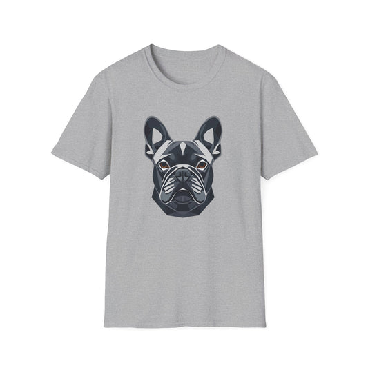 Geometric Frenchie Head T-Shirt