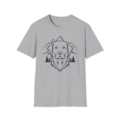 Dog Portrait Line Art Golden