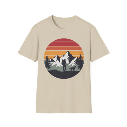 Hiker and Dog Walking