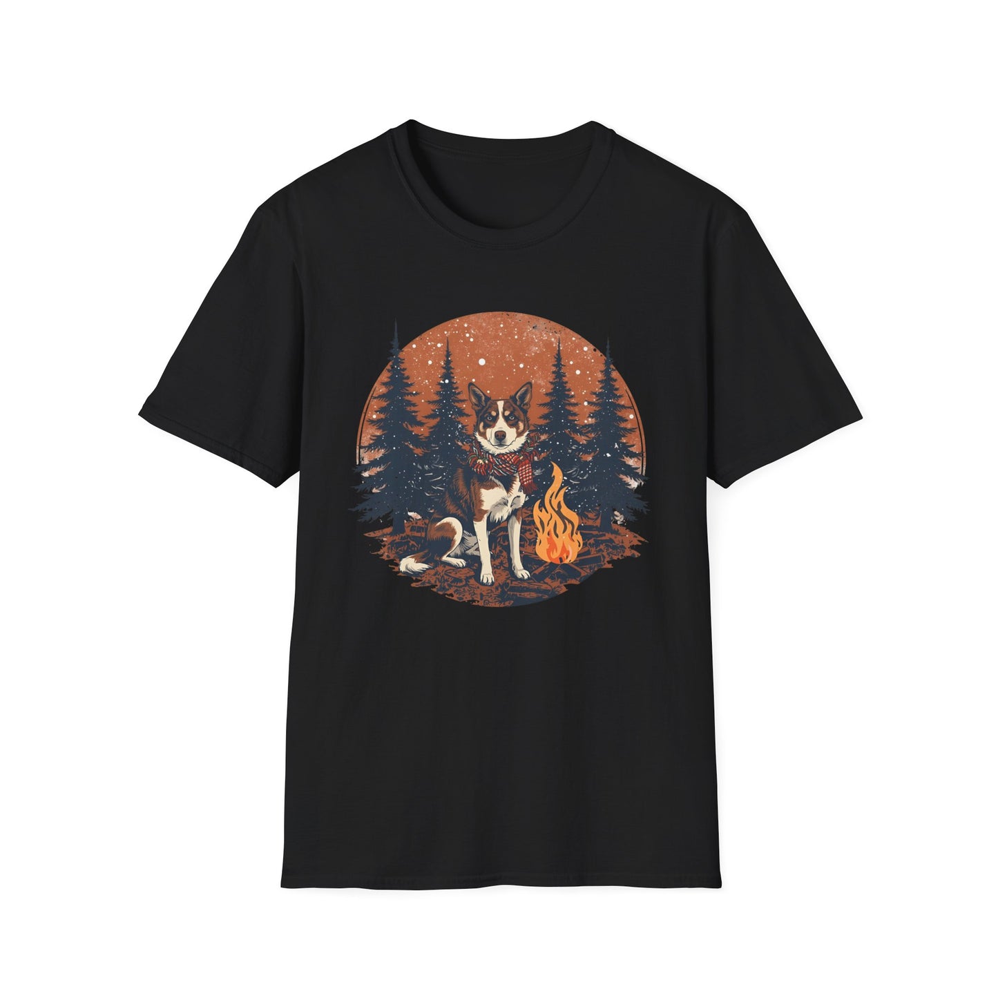 Aussie Cattle Dog – Christmas Campfire - T-Shirt
