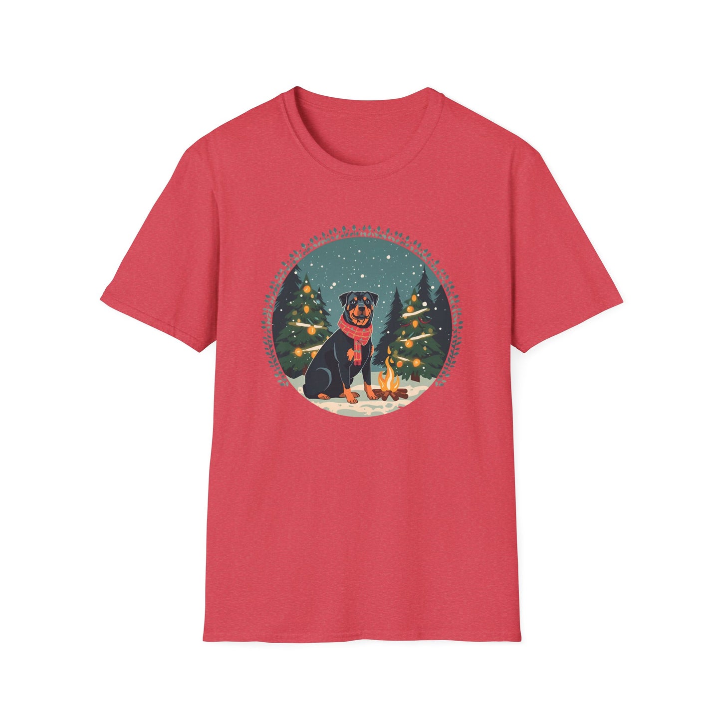 Rottweiler – Campfire Christmas T-shirt