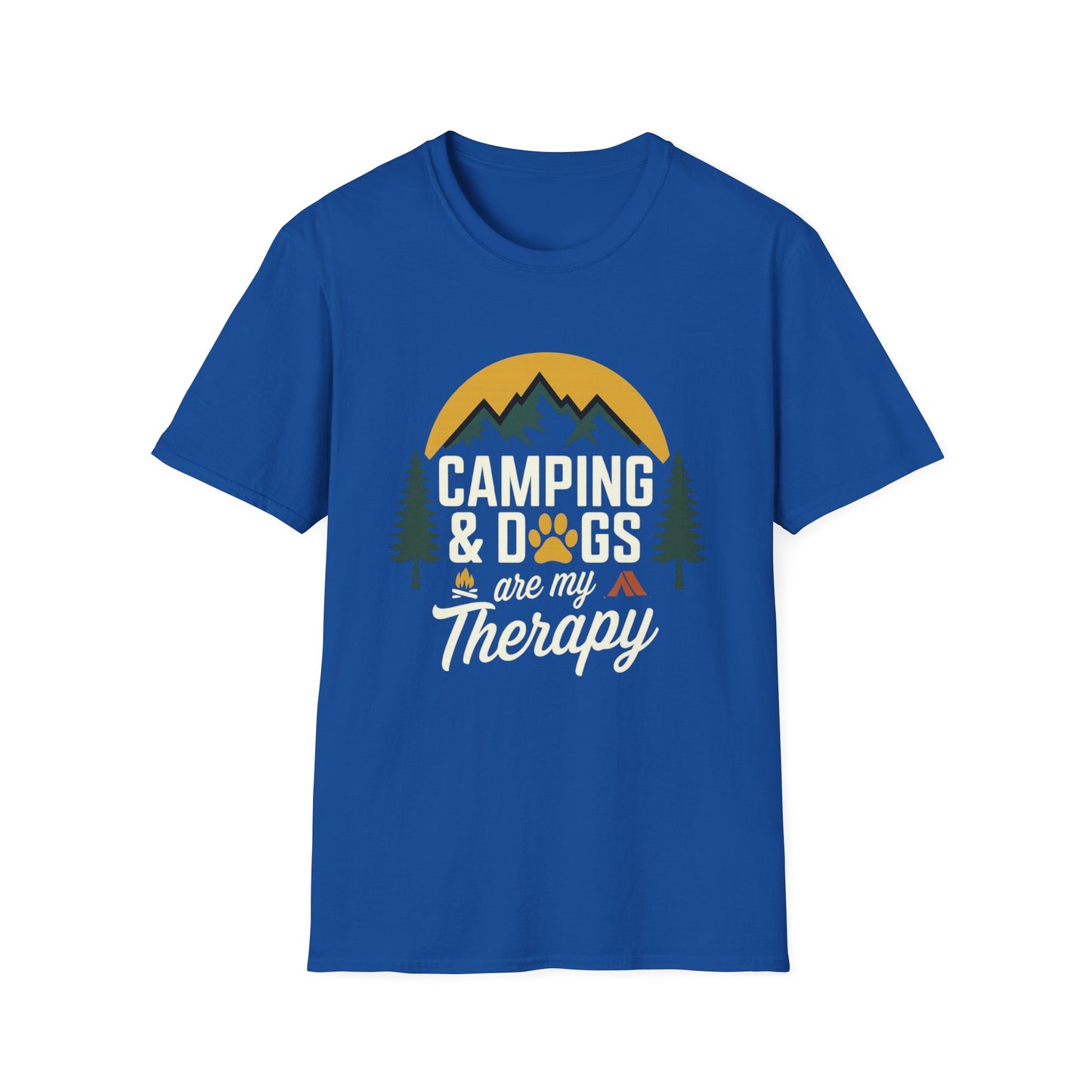 CAMPING & DOGS are my Therapy - T-shirt