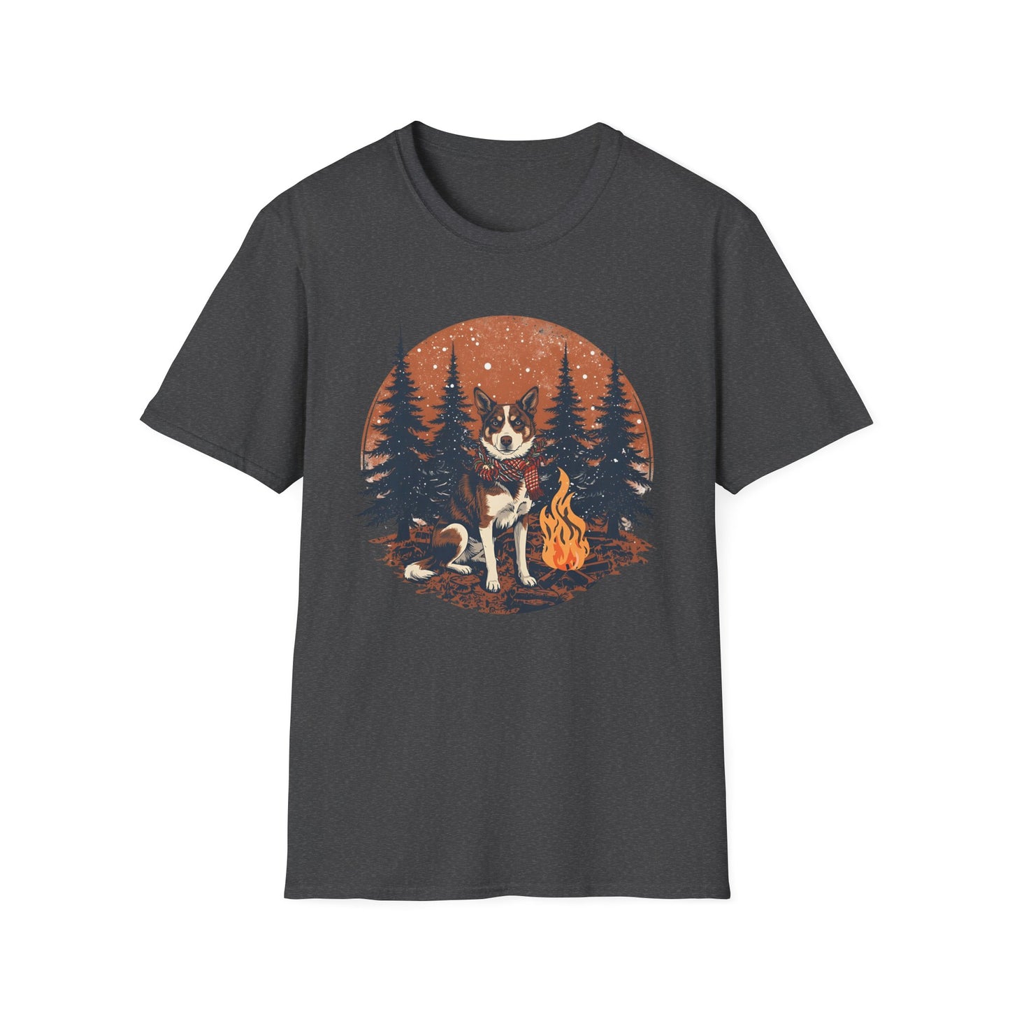 Aussie Cattle Dog – Christmas Campfire - T-Shirt