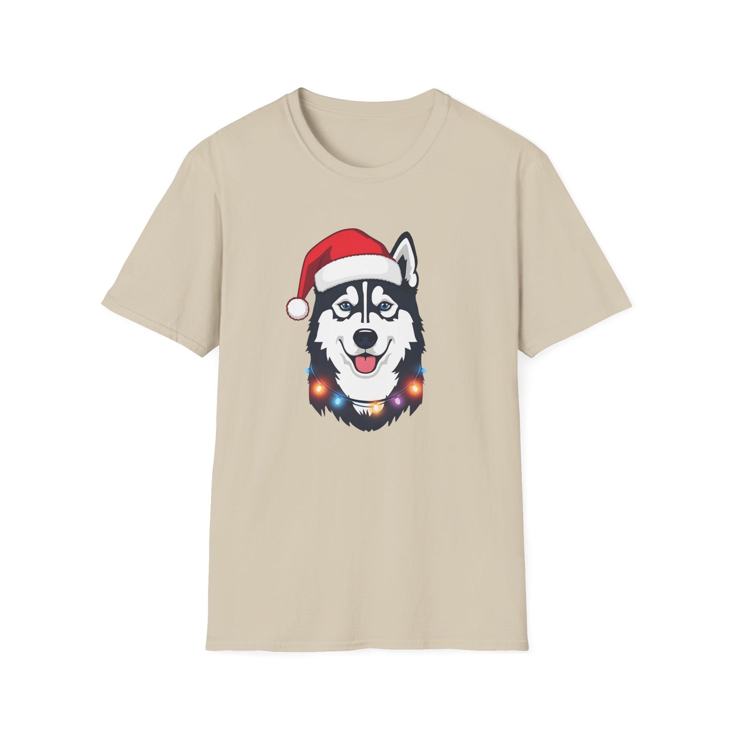 Husky – Santa Led - Portrait T-shirt