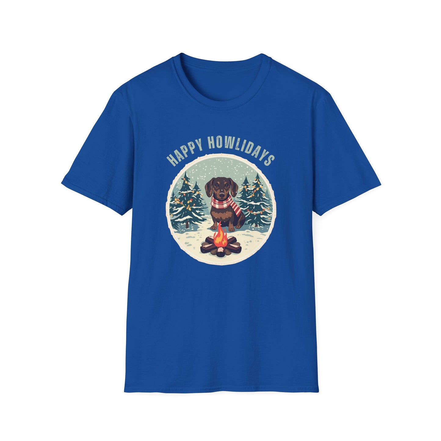 Dachshund – Campfire Christmas II T-shirt