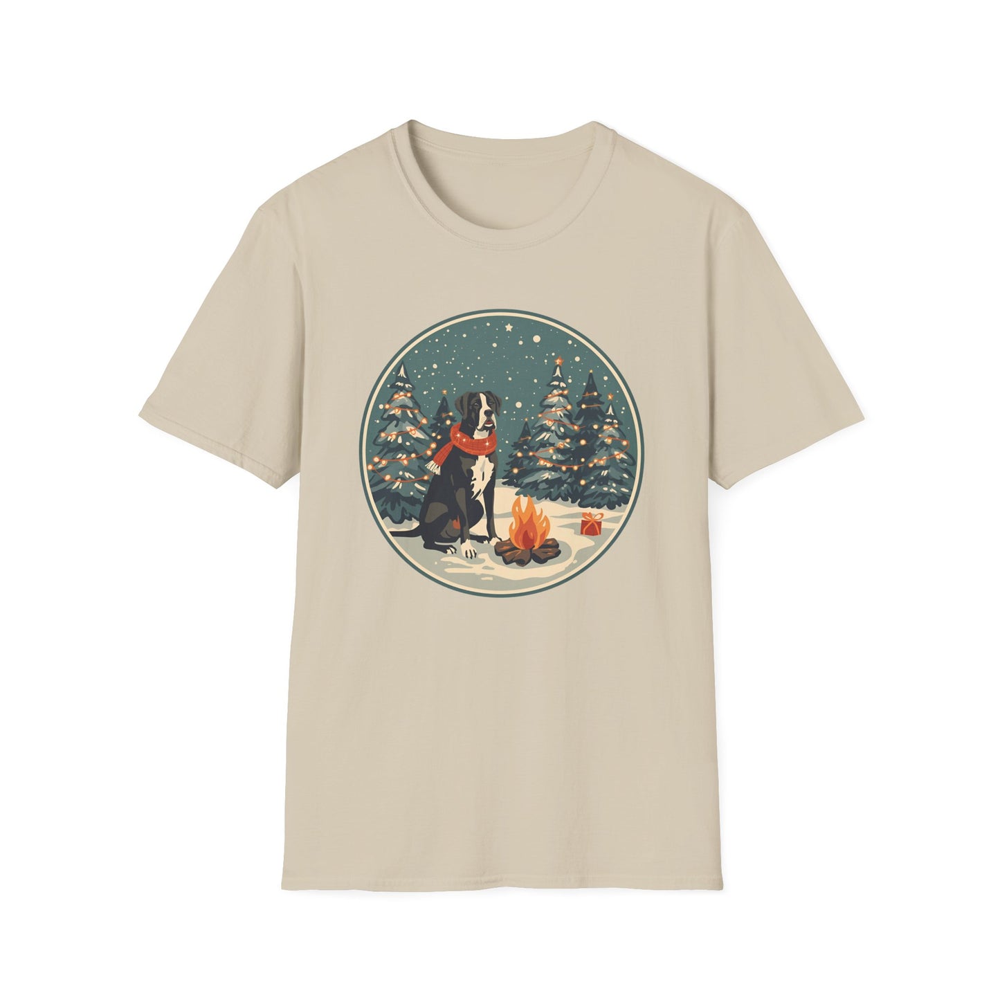 Great Dane – Campfire Christmas T-shirt
