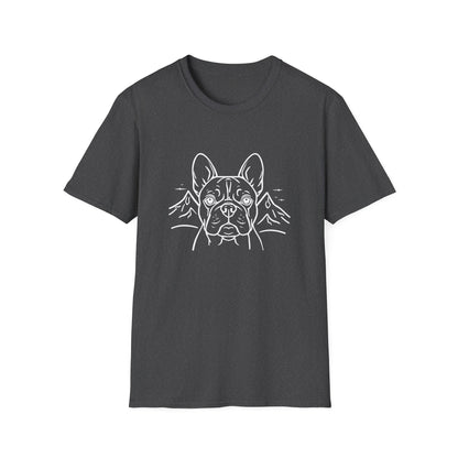Dog Portrait Line Art Frenchie