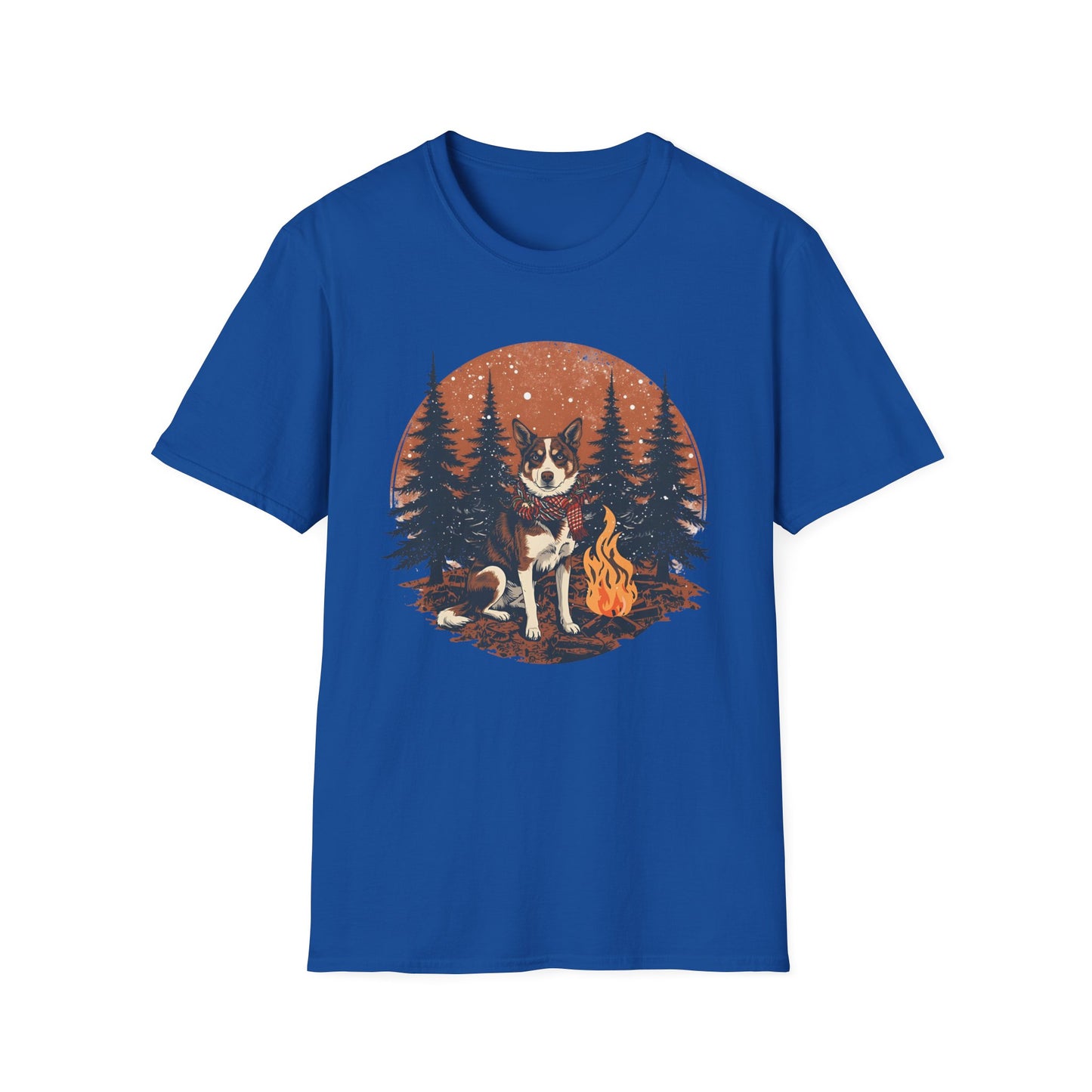 Aussie Cattle Dog – Christmas Campfire - T-Shirt
