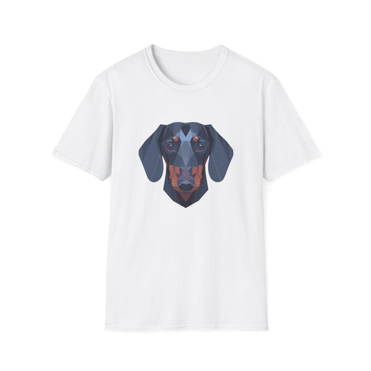 Geometric Dachshund Head