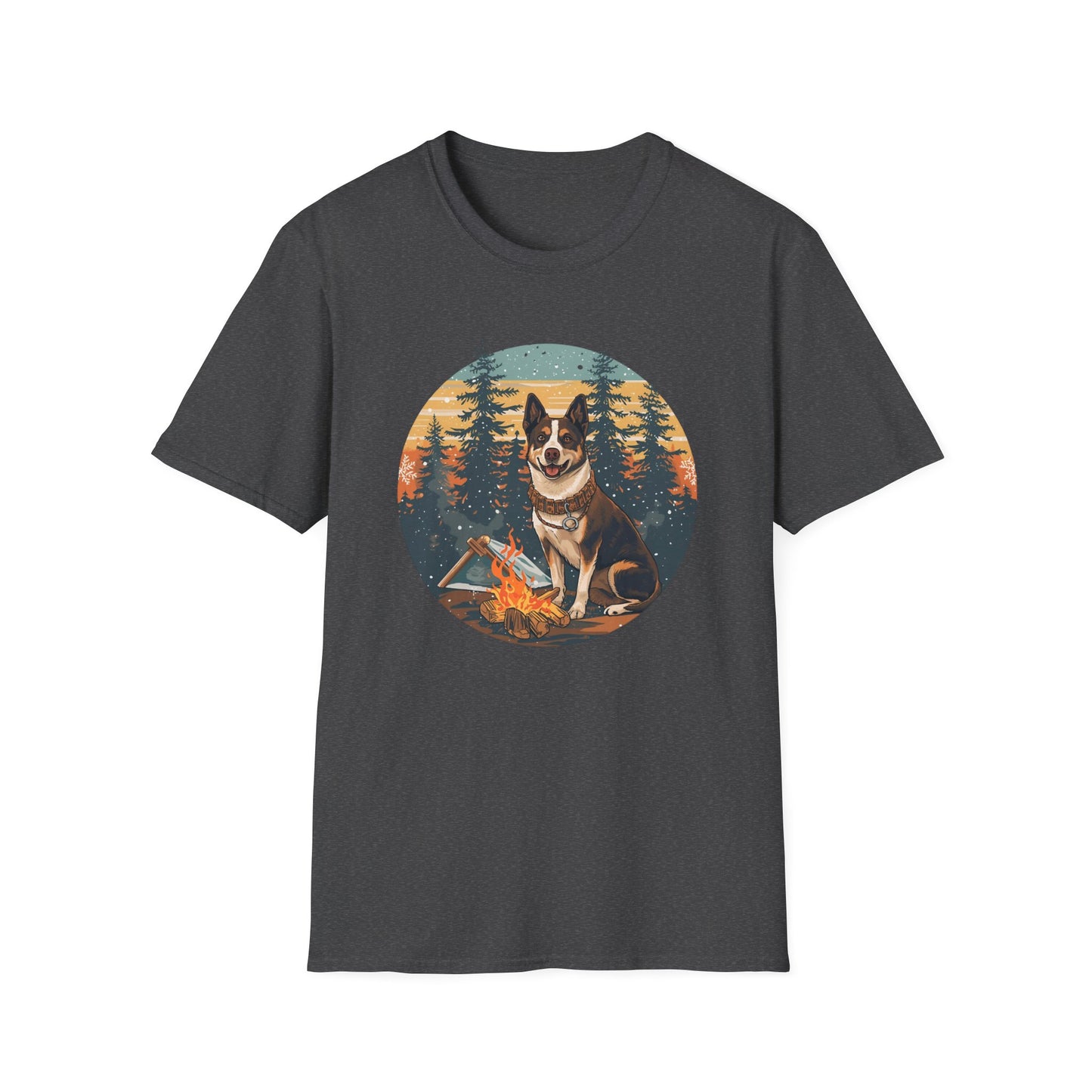 Aussie Cattle Dog – Christmas Campfire II - T-Shirt
