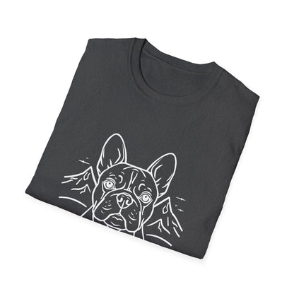 Dog Portrait Line Art Frenchie