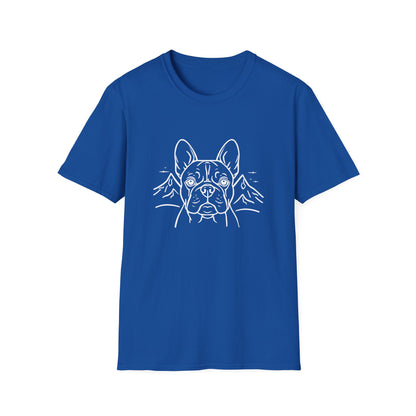 Dog Portrait Line Art Frenchie