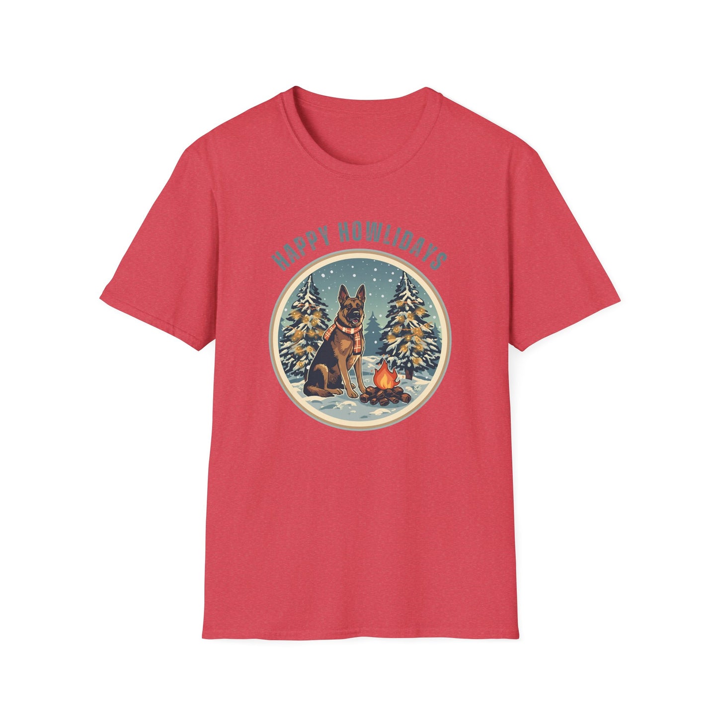 German Shepherd – Campfire Christmas II T-shirt