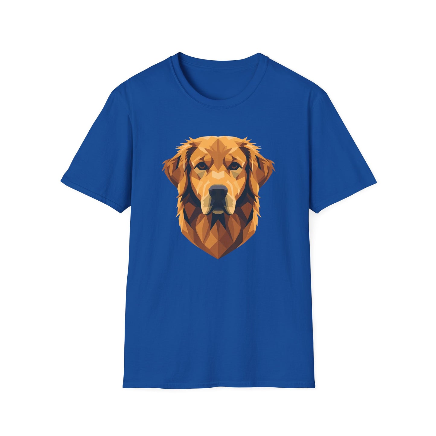 Geometric Golden Retriever Head