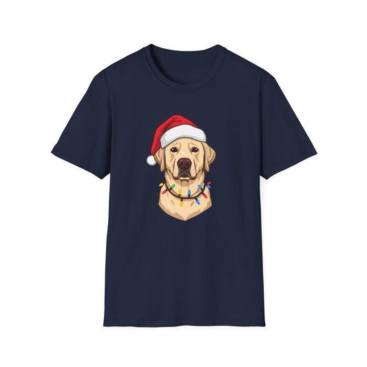 Labrador Retriever – Santa Led - Portrait T-shirt