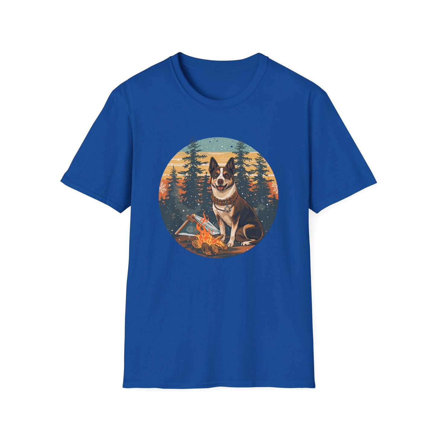 Aussie Cattle Dog – Christmas Campfire II - T-Shirt
