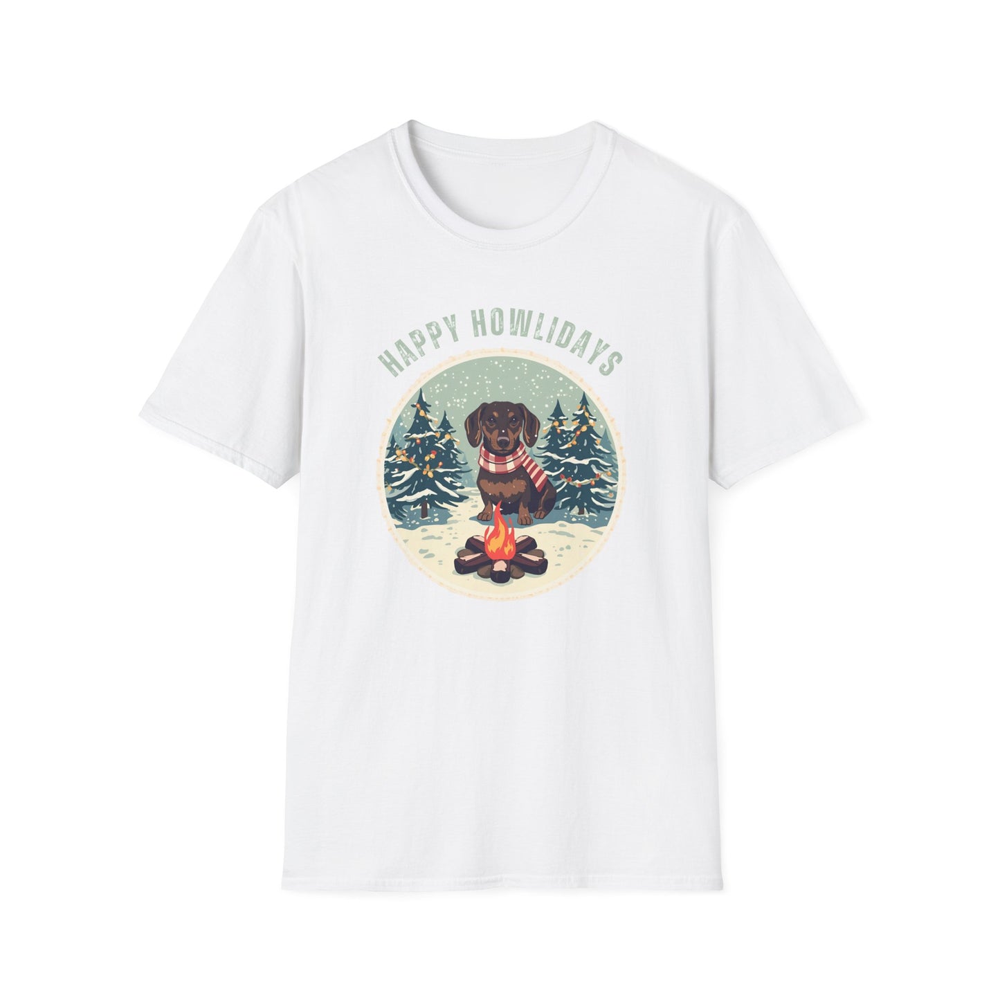 Dachshund – Campfire Christmas II T-shirt