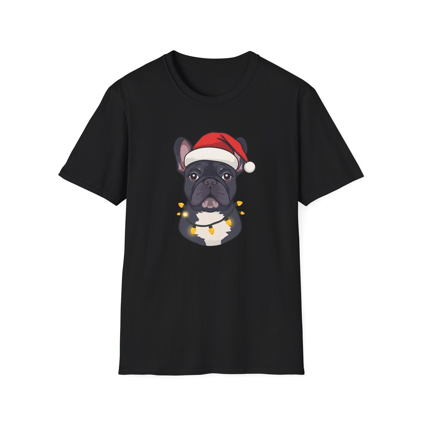 French Bulldog – Santa Led - Portrait T-shirt