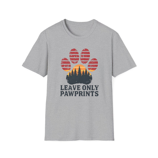 Leave Only Pawprints Paw T-Shirt