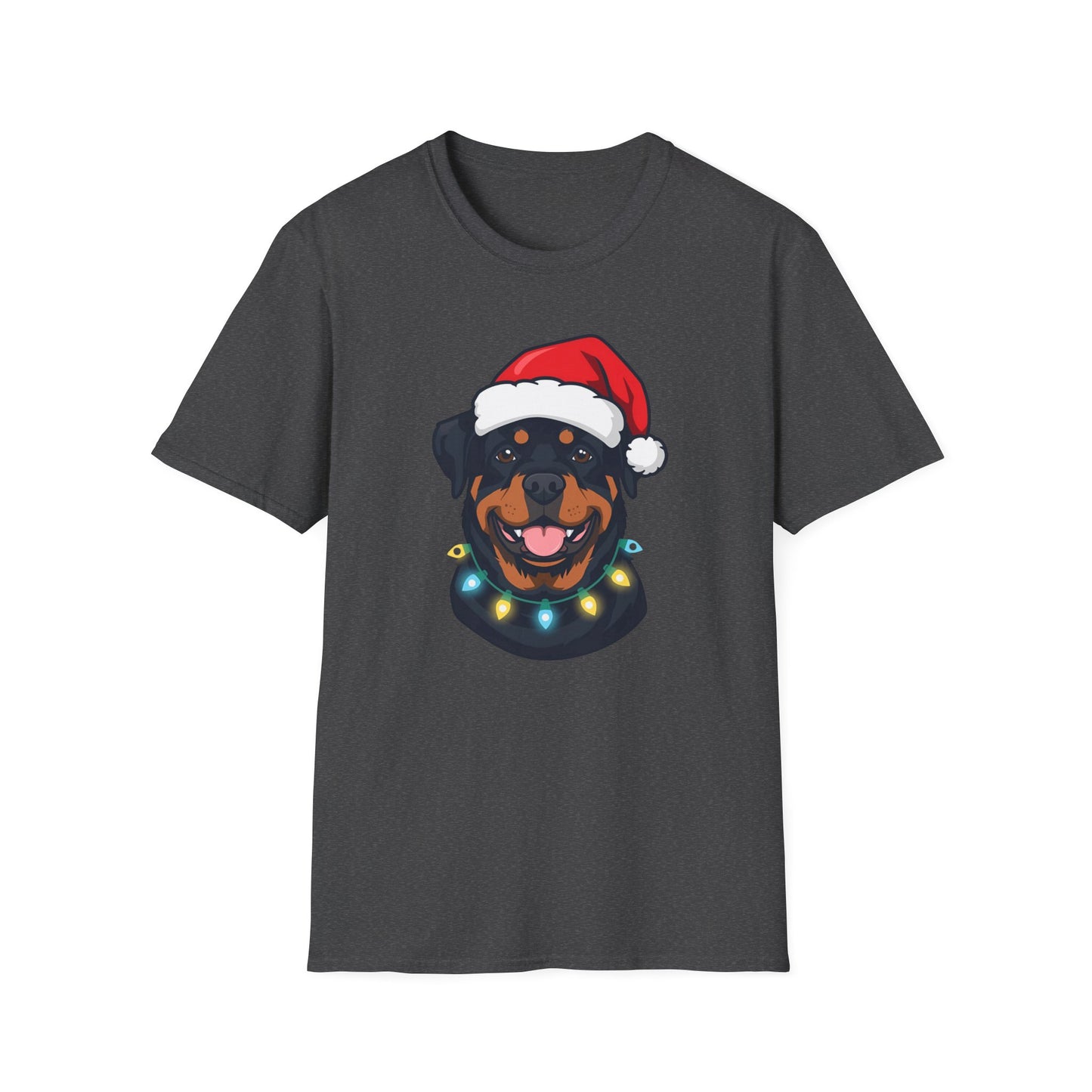 Rottweiler – Santa Led - Portrait T-shirt