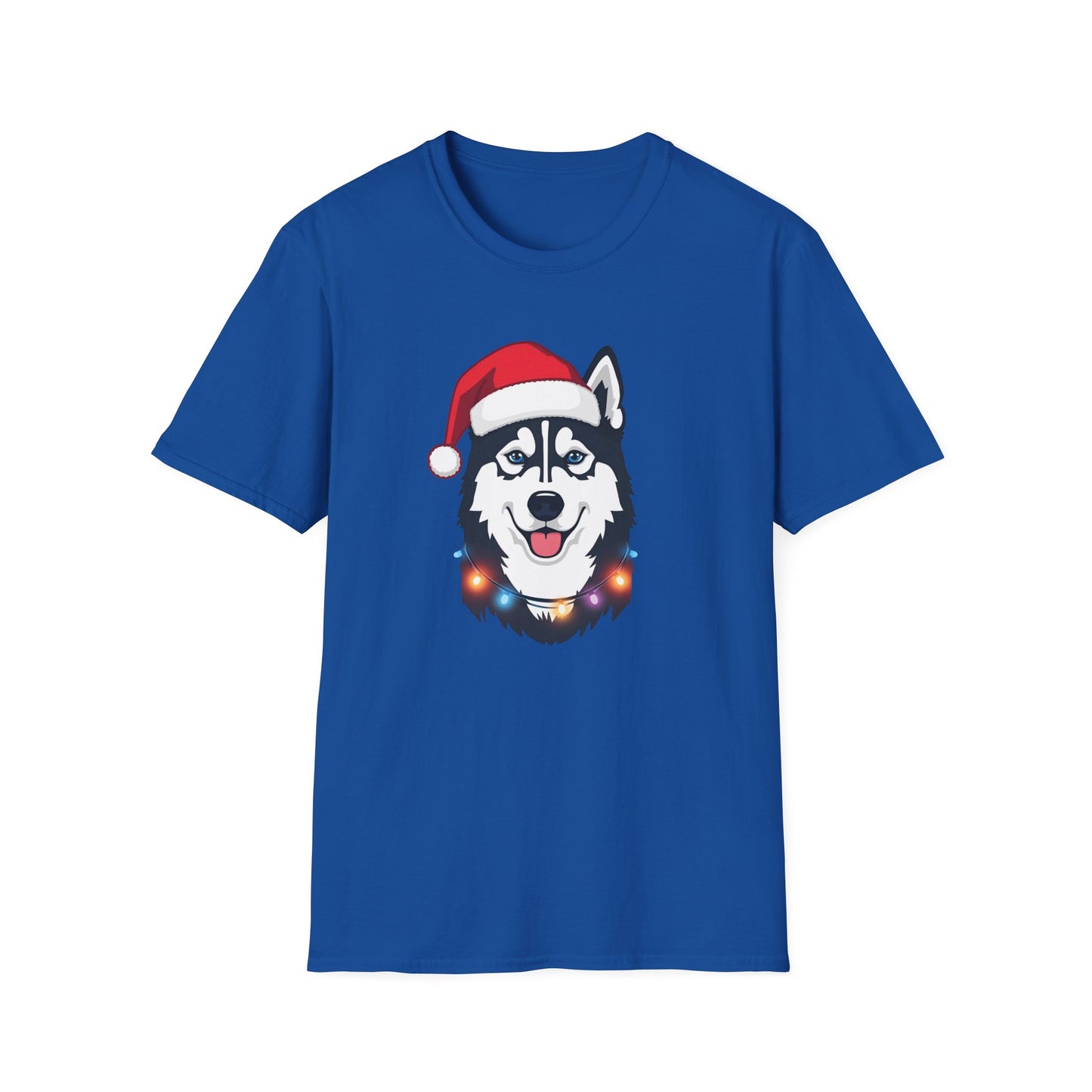Husky – Santa Led - Portrait T-shirt