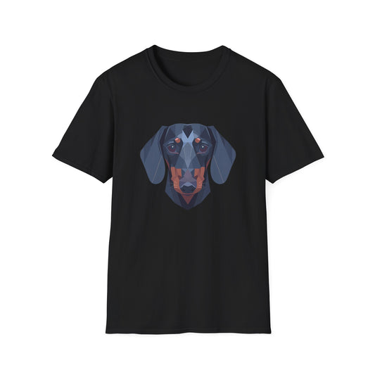 Geometric Dachshund Head