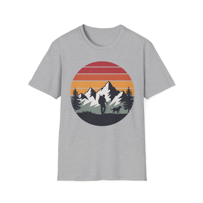 Hiker and Dog Walking