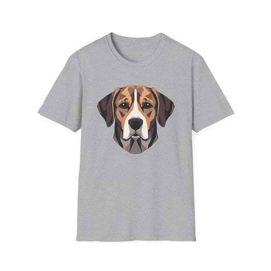 Geometric Beagle Head T-Shirt