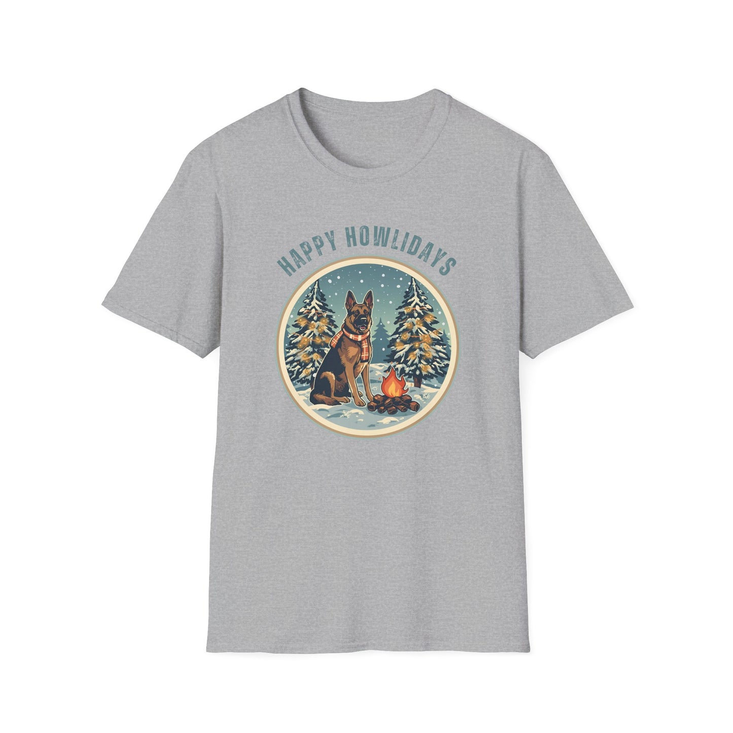 German Shepherd – Campfire Christmas II T-shirt