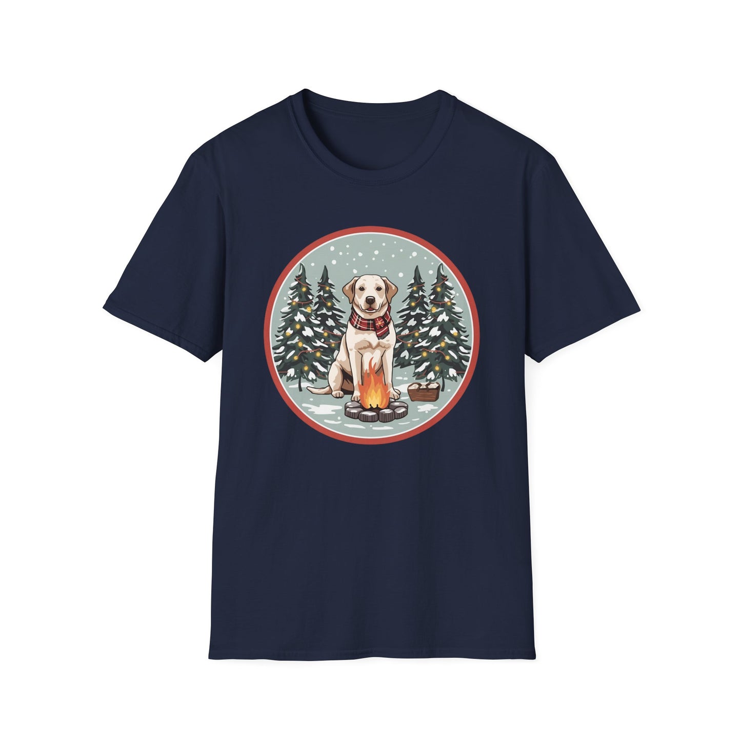 Labrador Retriever – Campfire Christmas T-shirt