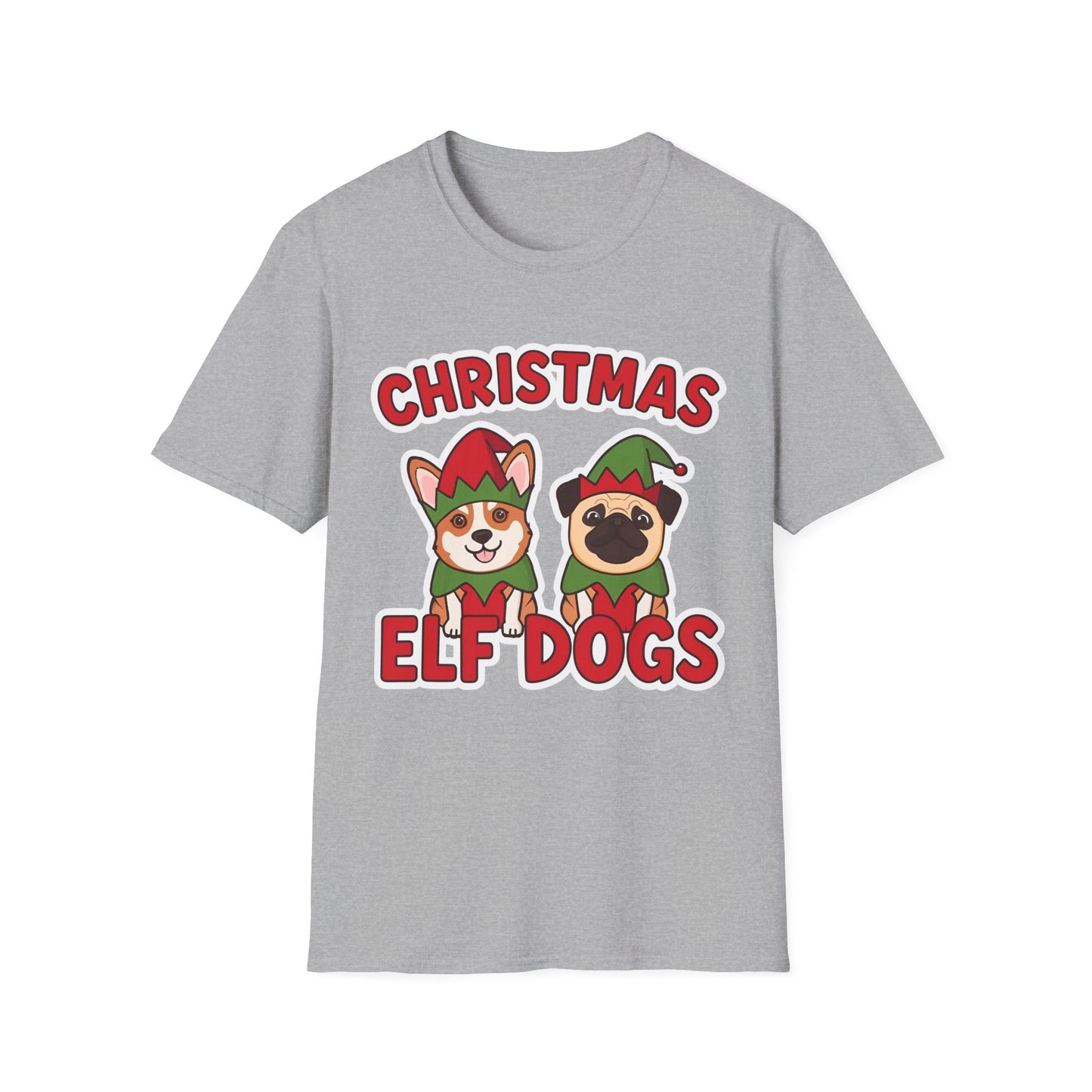 Christmas Elf Dogs T-shirt