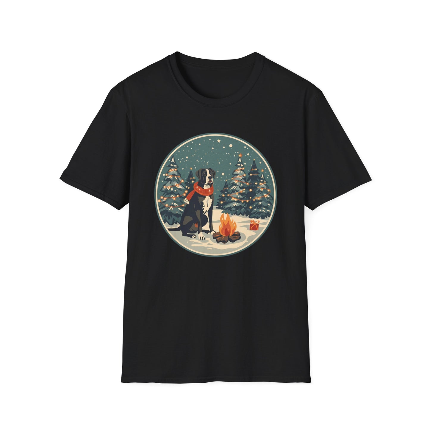 Great Dane – Campfire Christmas T-shirt