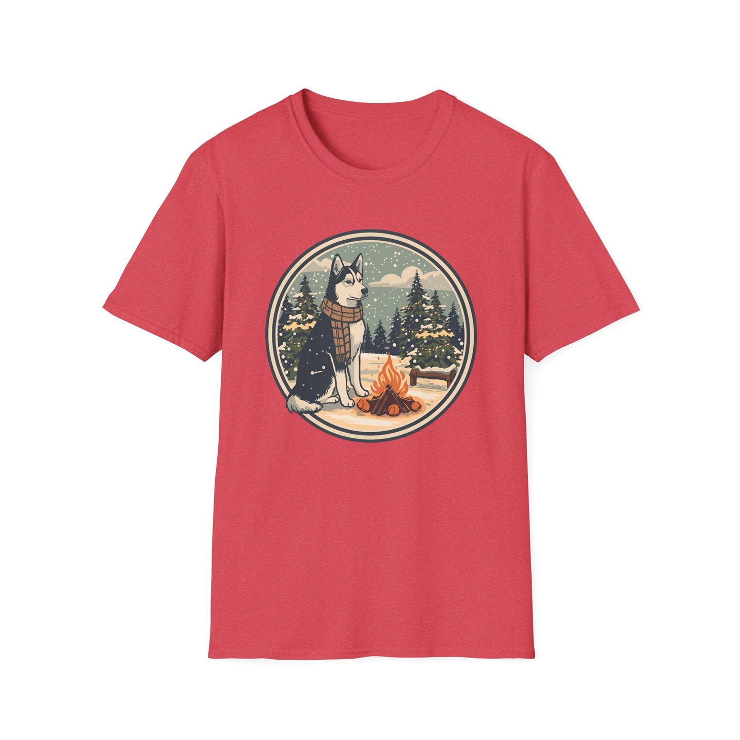 Husky – Campfire Christmas T-shirt