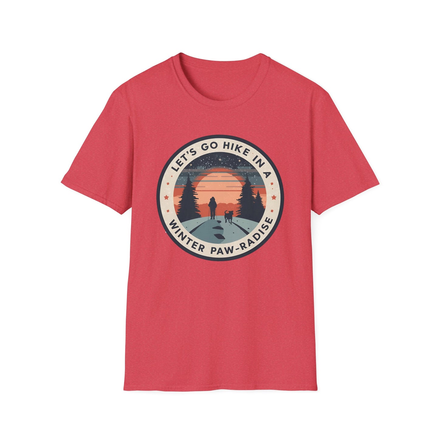 Let’s Go Hike in a Winter Paw-radise T-shirt