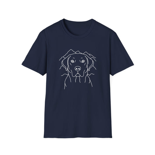 Dog Portrait Line Art Labrador T-Shirt