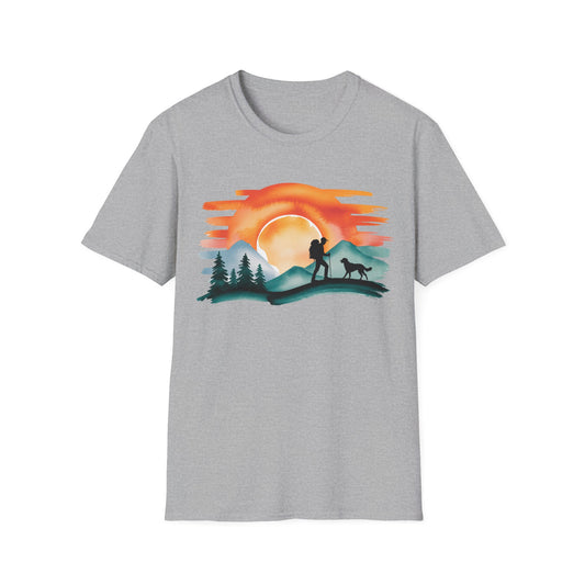 Take a Hike With My Dog Watercolor T-Shirt