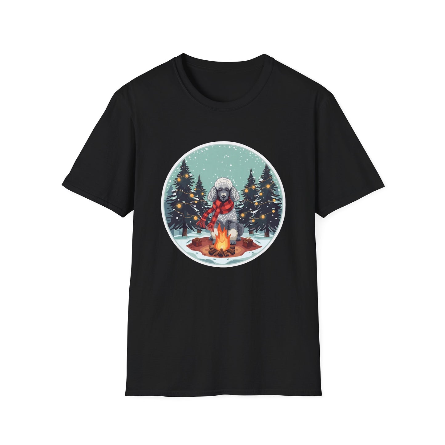 Poodle – Campfire Christmas T-shirt