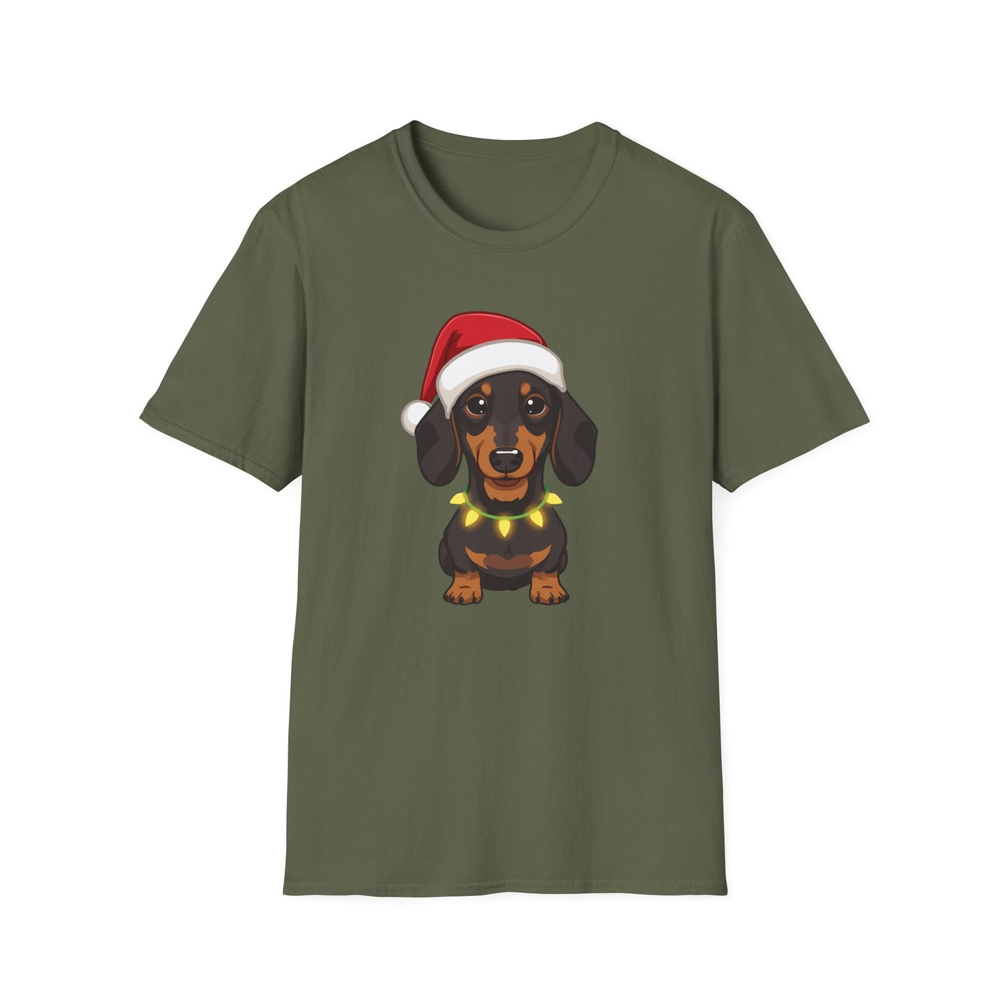 Dachshund – Santa Led - Portrait T-shirt