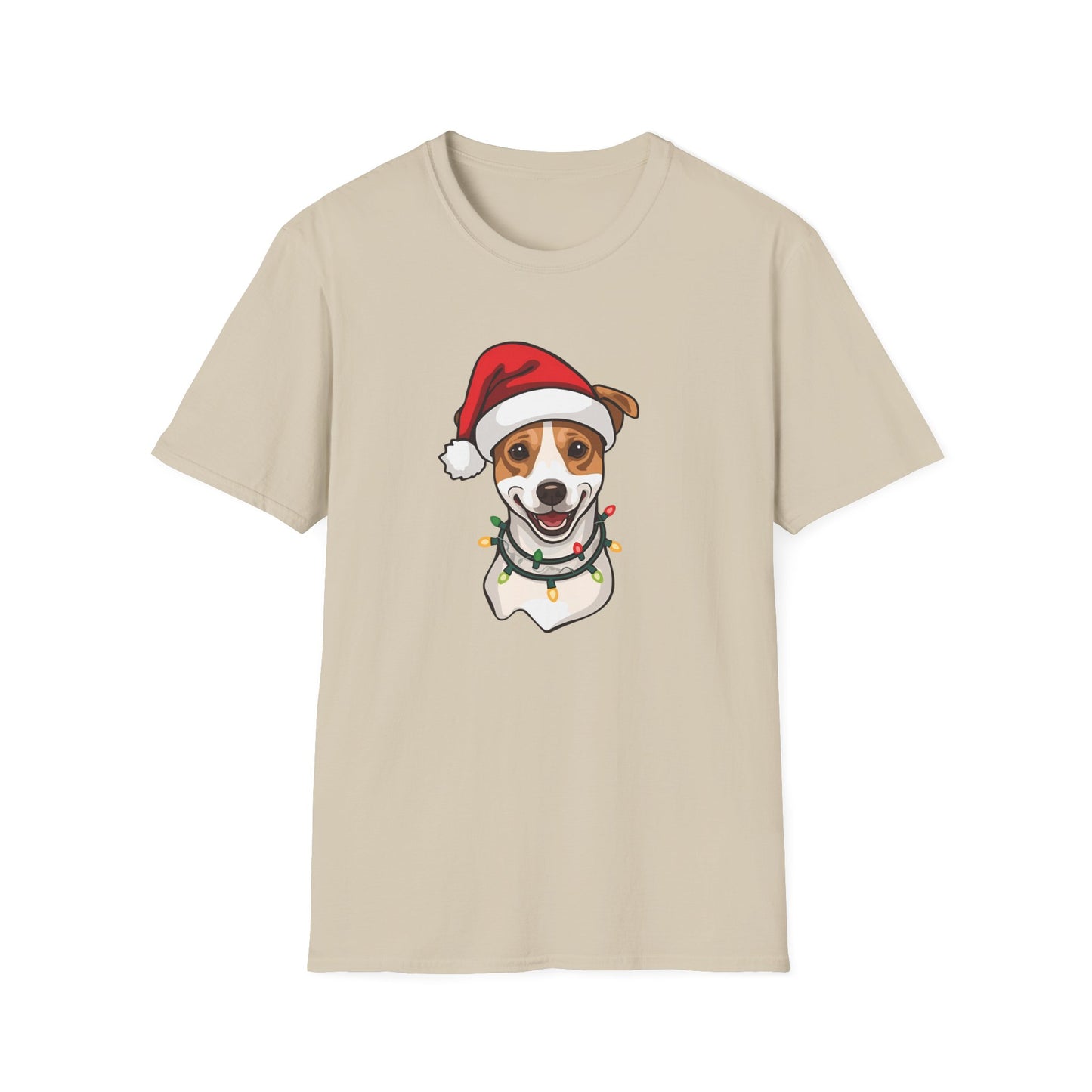 Jack Russell – Santa LED Portrait T-Shirt